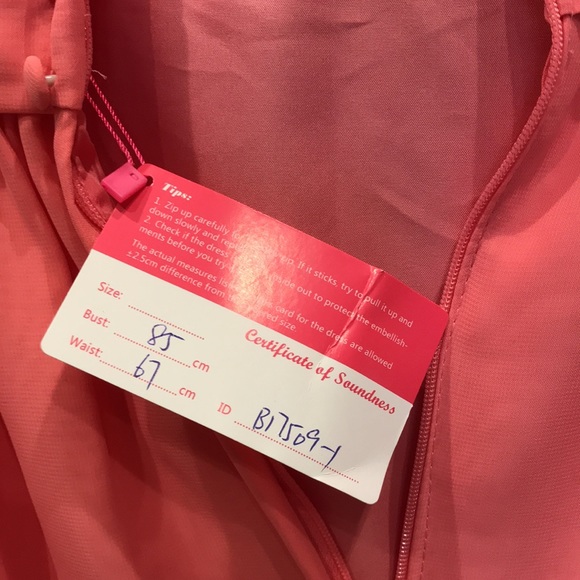 Ladies “Bella” Coral Dress - Picture 5 of 11